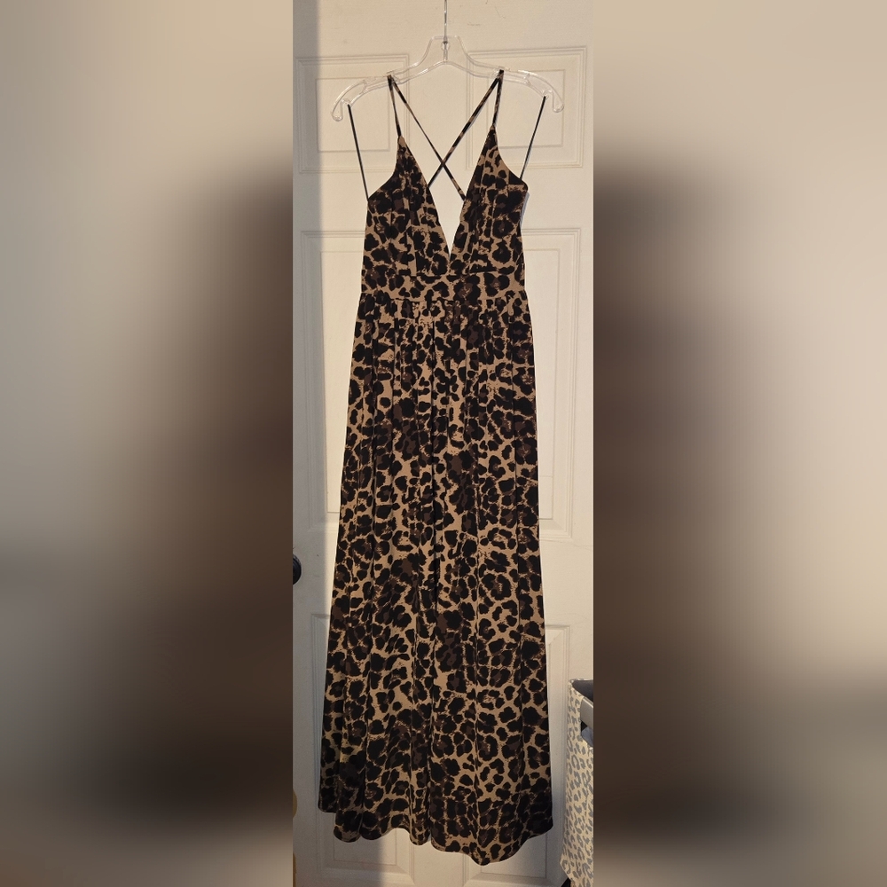 Leopard Print Maxi Dress